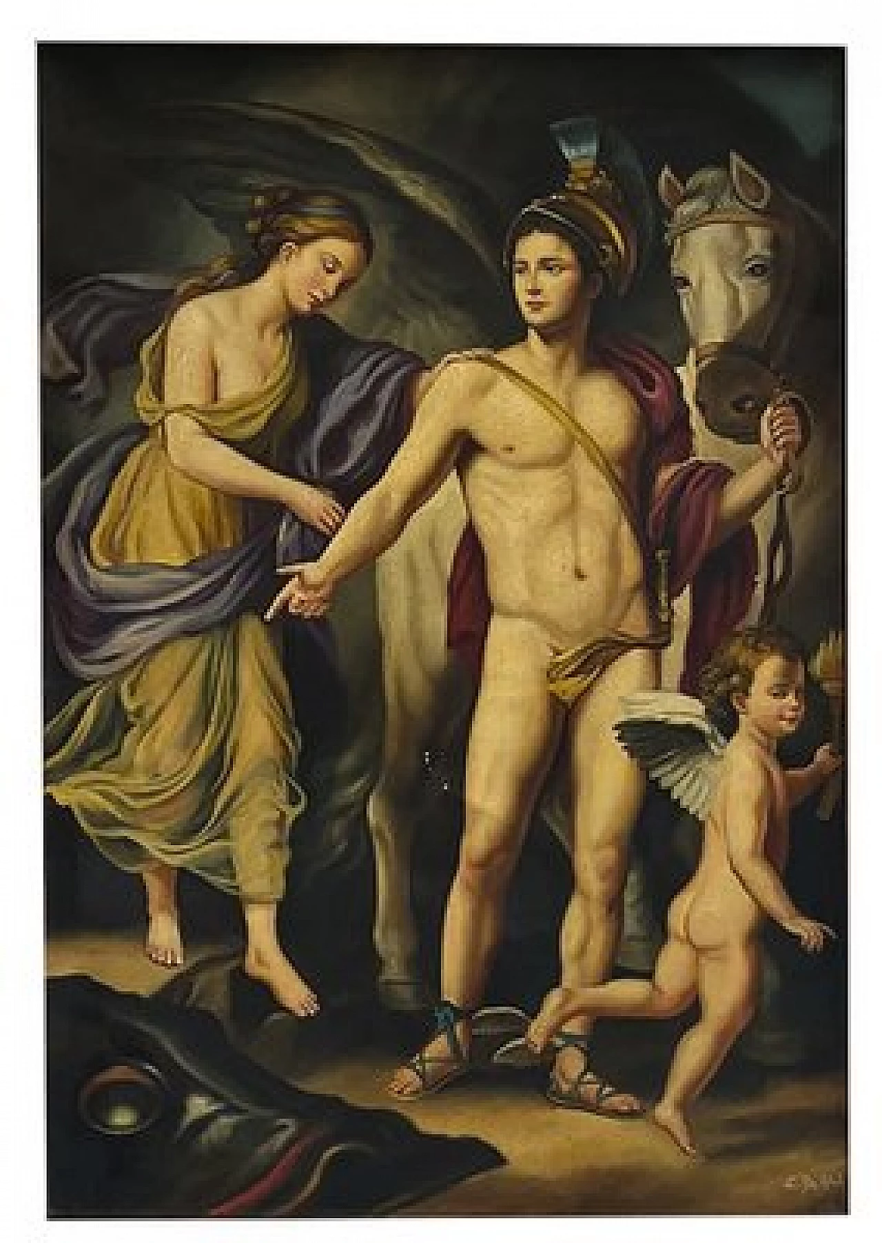 Eugenio De Blas after AR Mengs, Perseus and Andromeda, oil on canvas, 2005 2