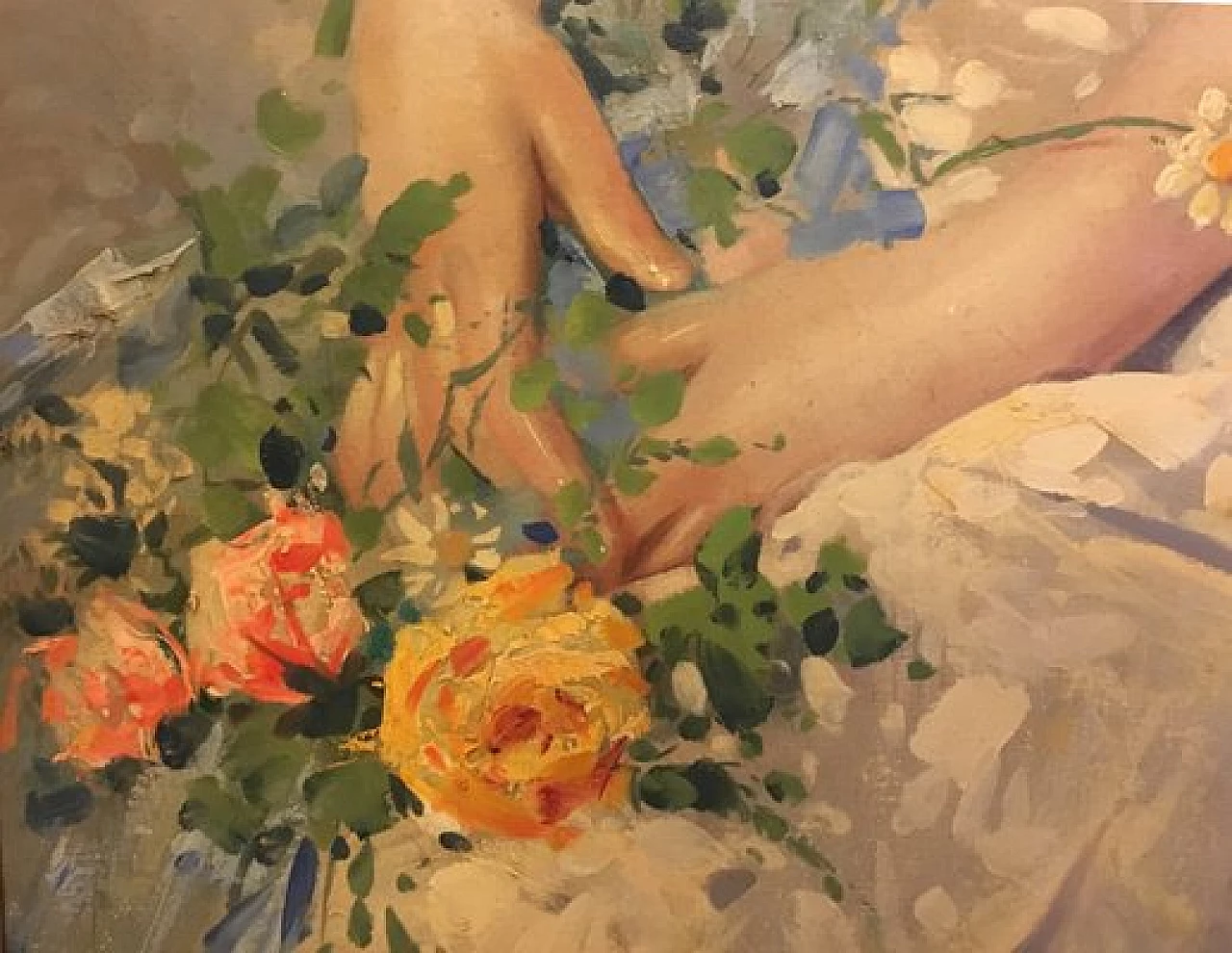 Angelo Granati, Bellezza a primavera, dipinto a olio su tela, 2011 4