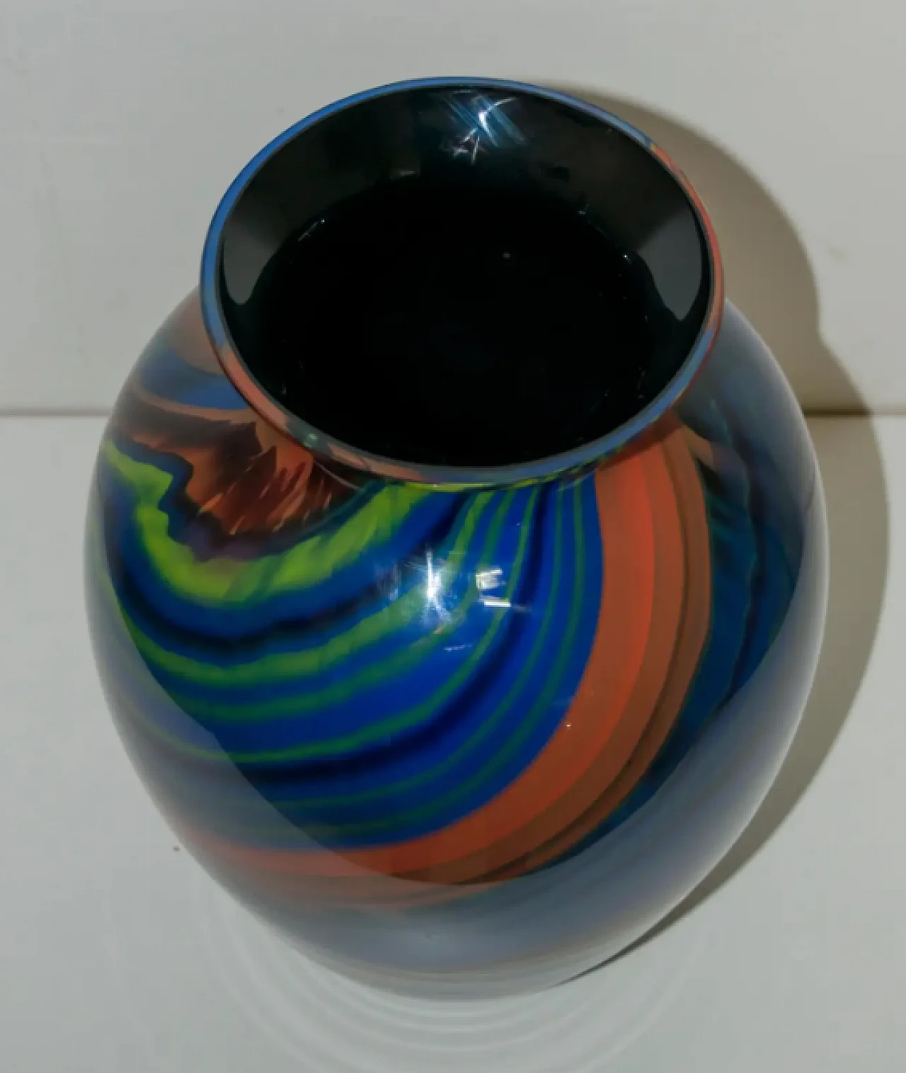 Mercurio Murano glass vase by Ottavio Missoni for Arte Vetro Murano, 1980s 3