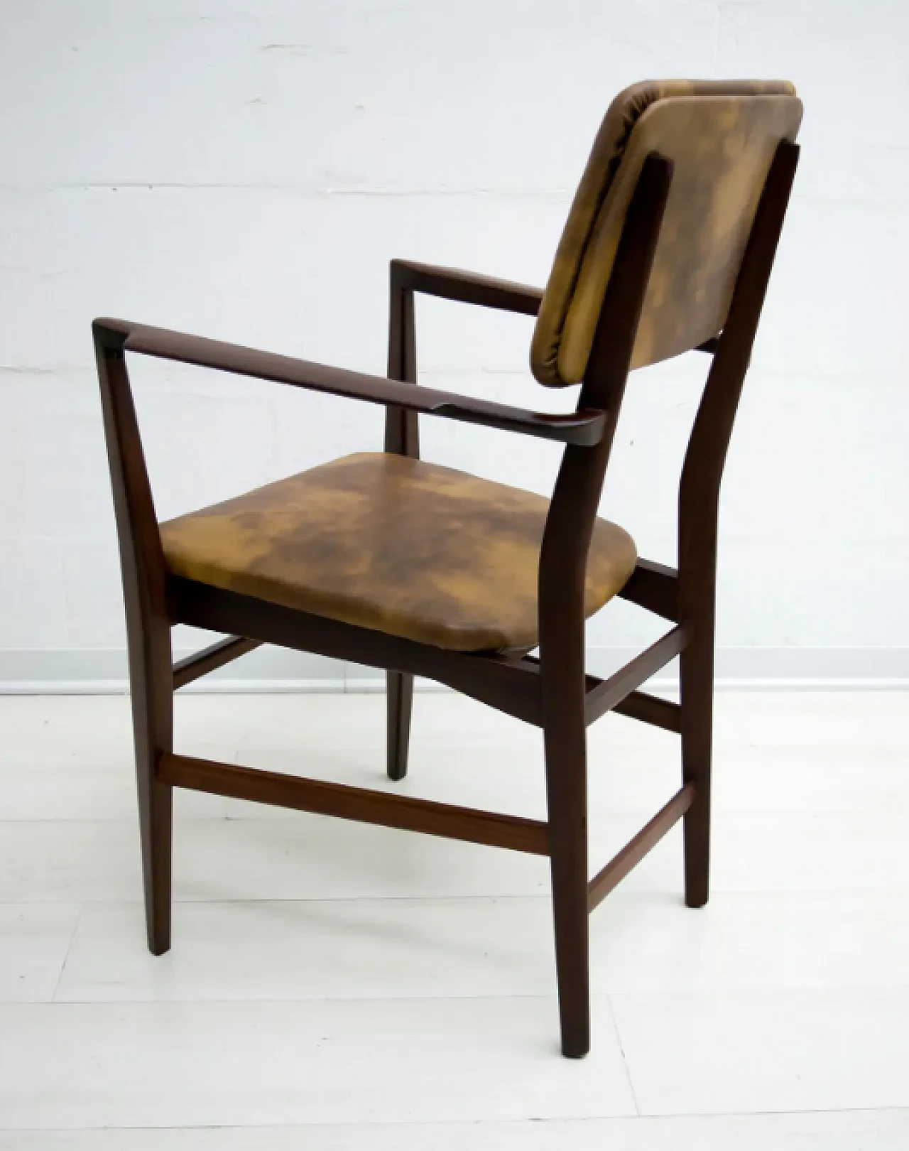 Desk with chair in teak wood by Vittorio Dassi, 1950s 14