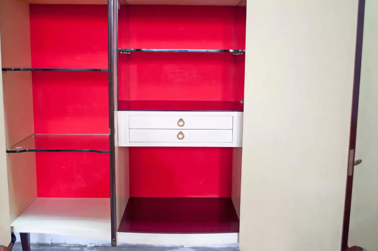 Walnut and poplar bar cabinet by Leopoldo Malberti, 1950s 6