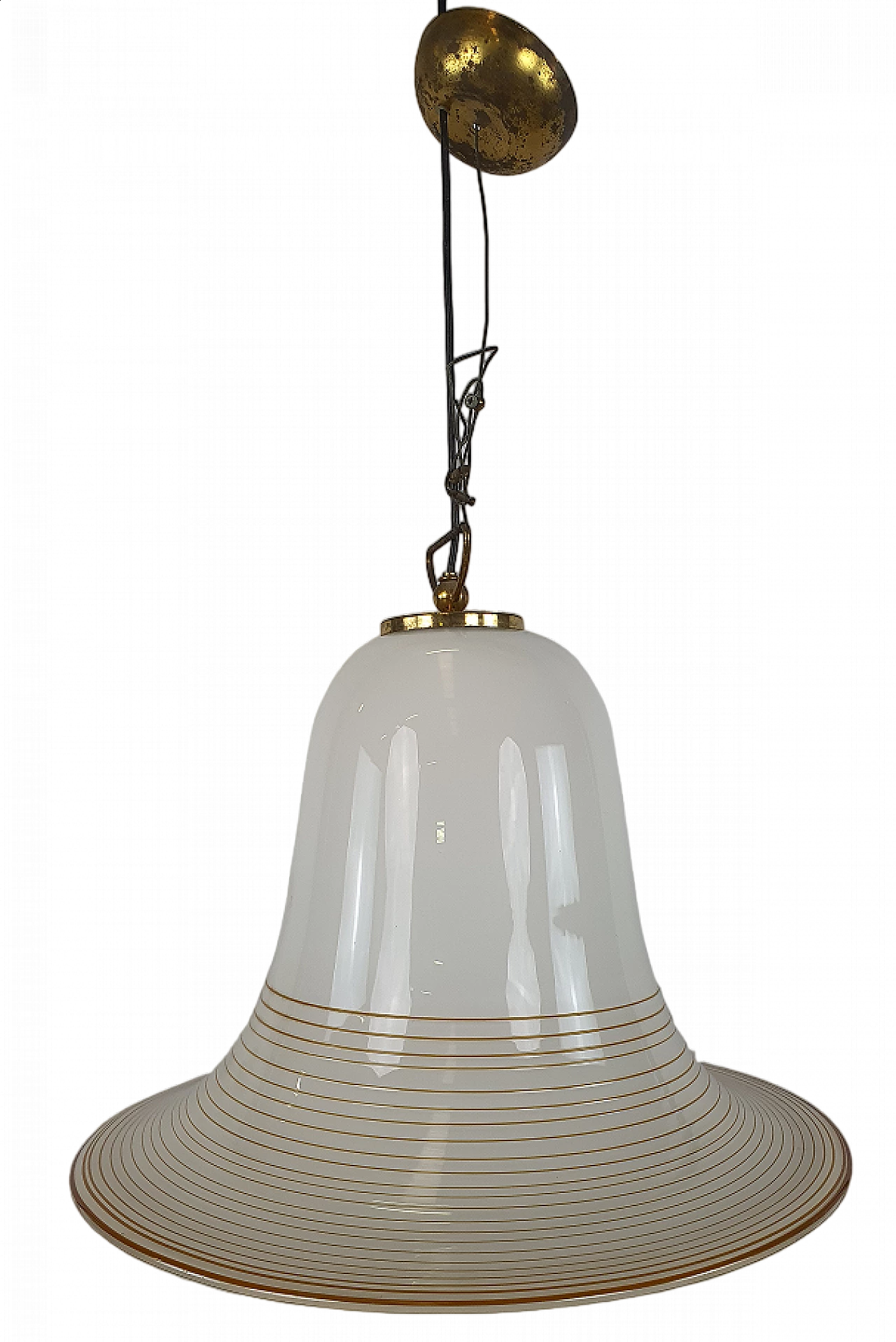 Murano glass bell chandelier, 1970s 16