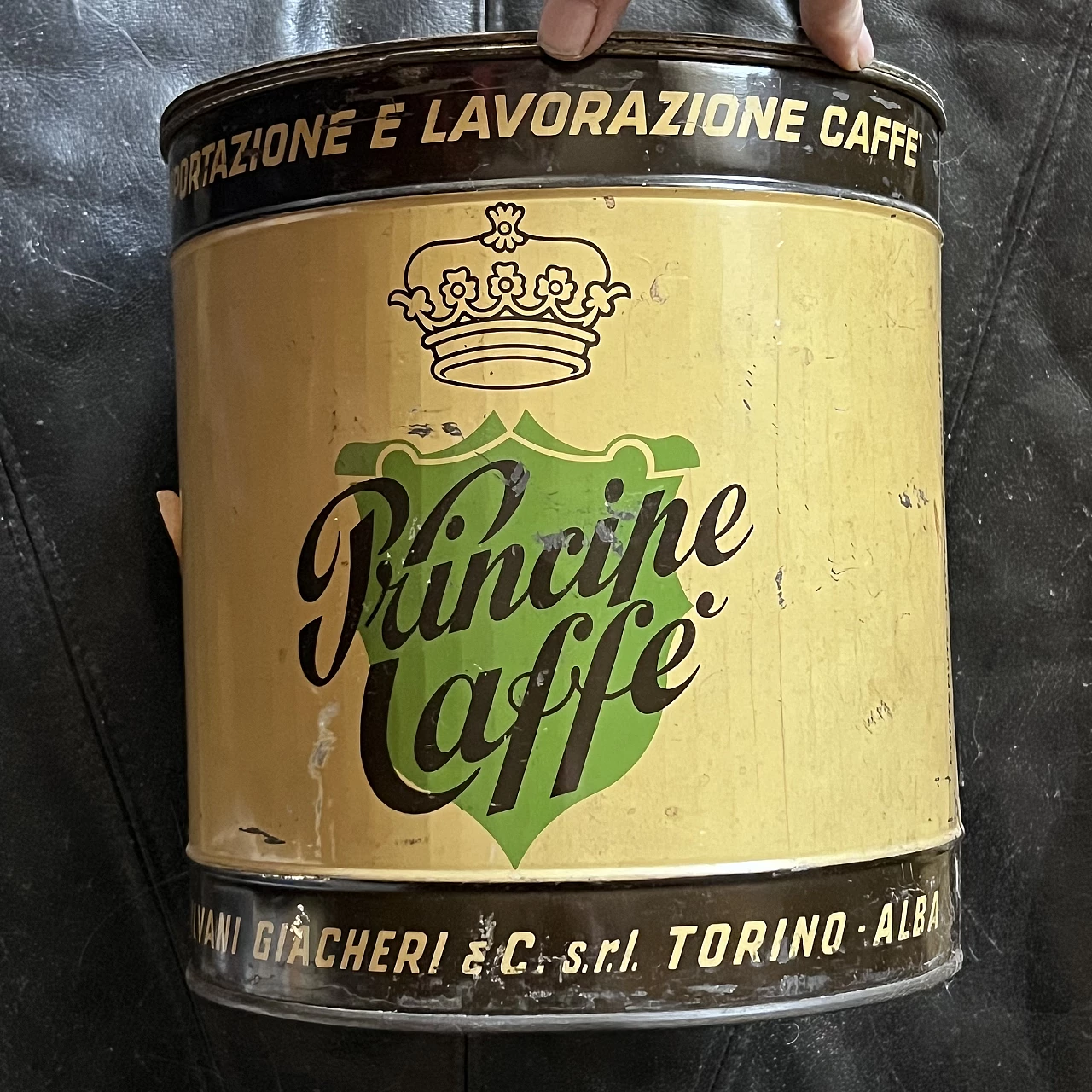 Caffè Principe tin box by Silvani Giacheri & C., 1950s 1