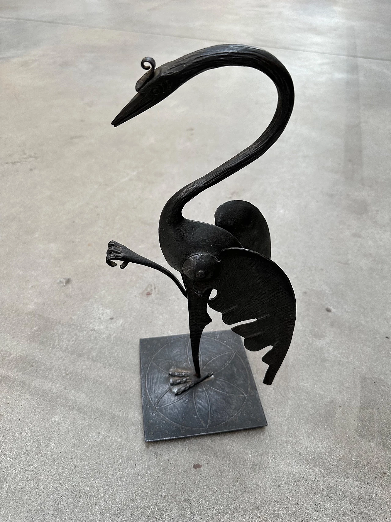 Wrought iron sculpture of a tamper, early 20th century 1