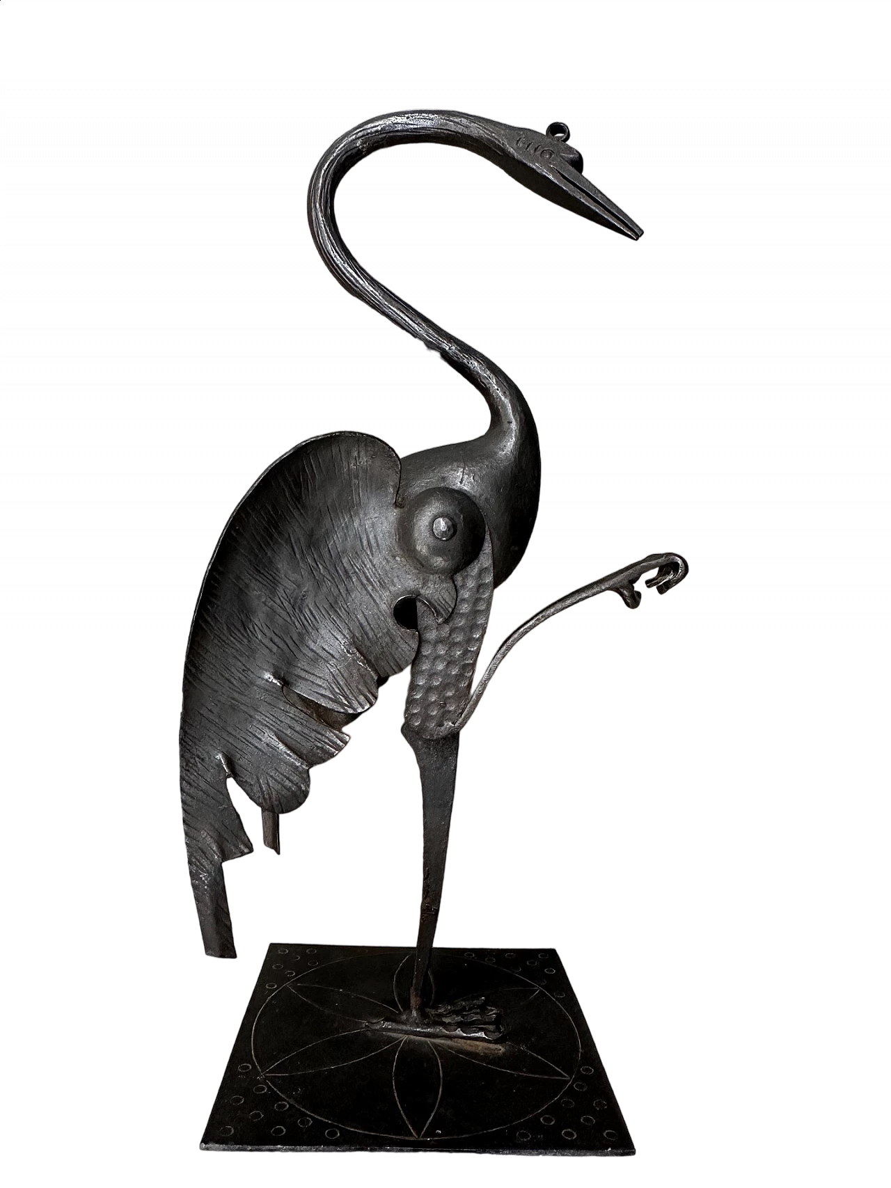 Wrought iron sculpture of a tamper, early 20th century 4