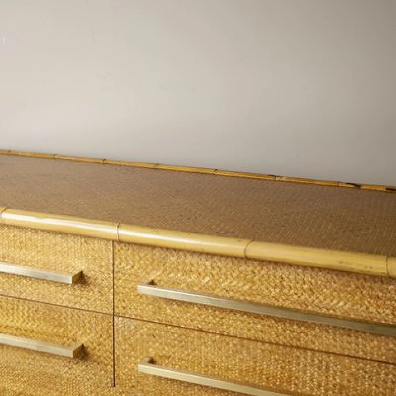 Bamboo and wicker dresser, 1960s 2