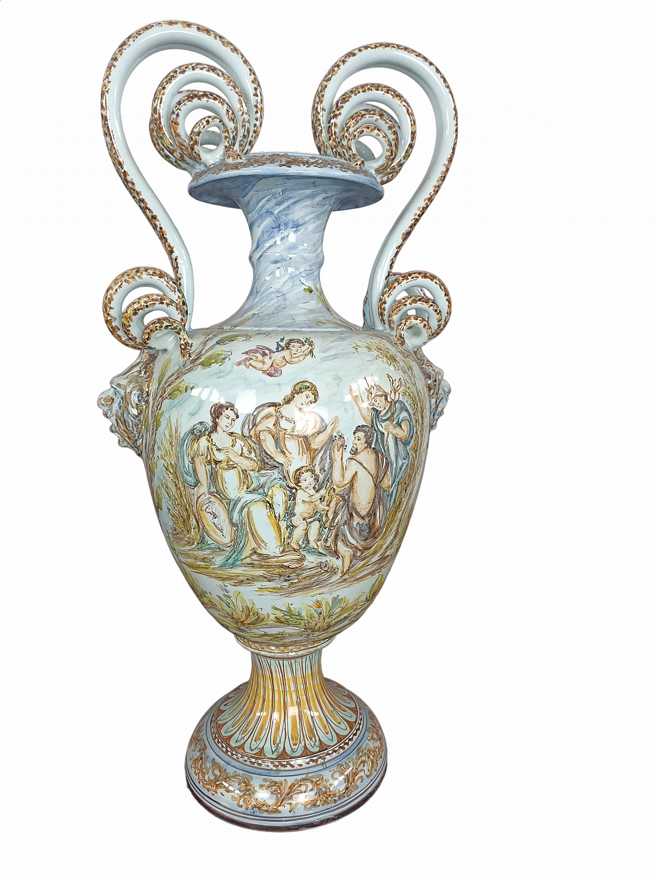 Vecchia Bassano ceramic vase, early 20th century 7