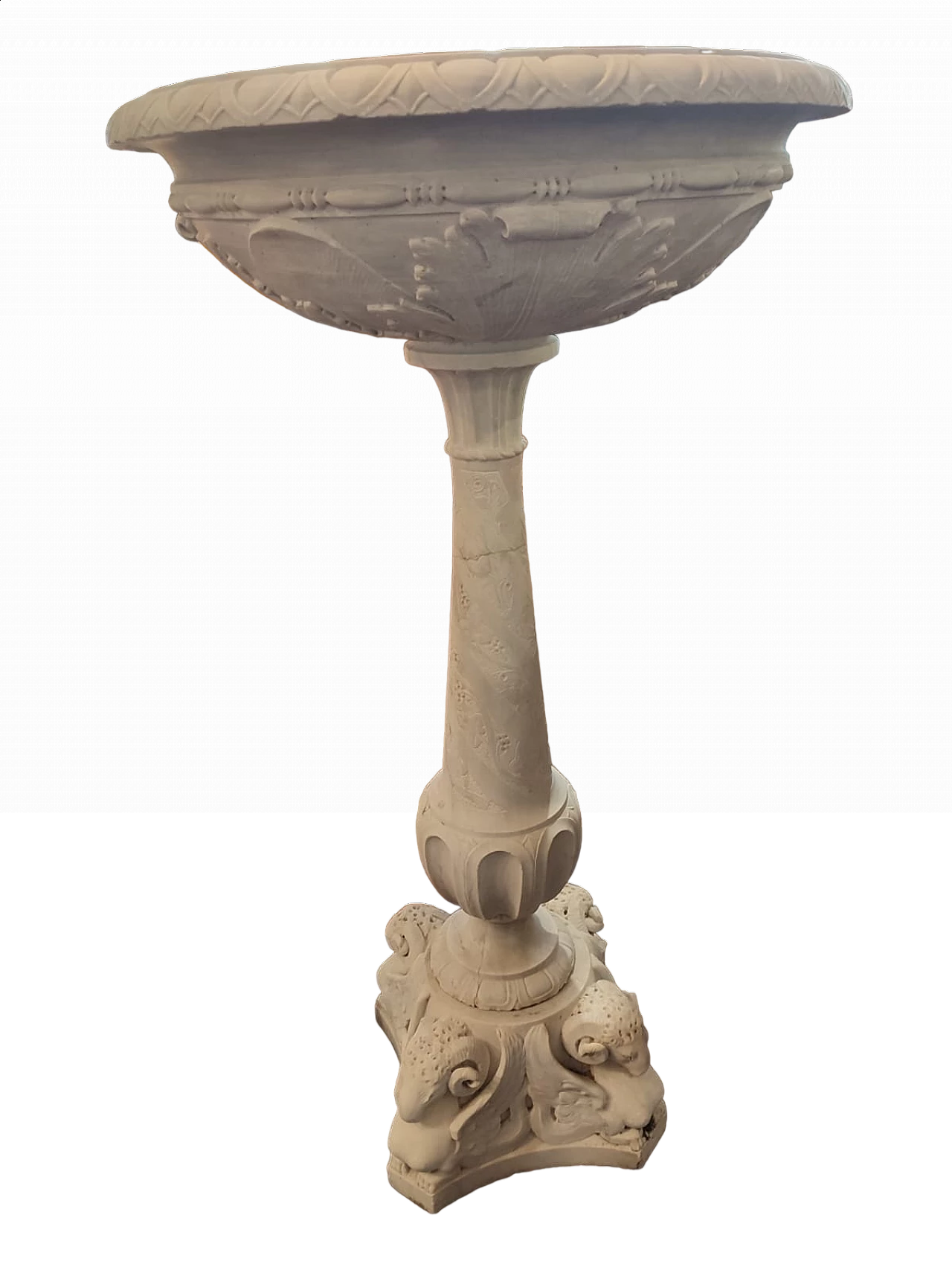 Baptismal font in Carrara marble, 18th century 6