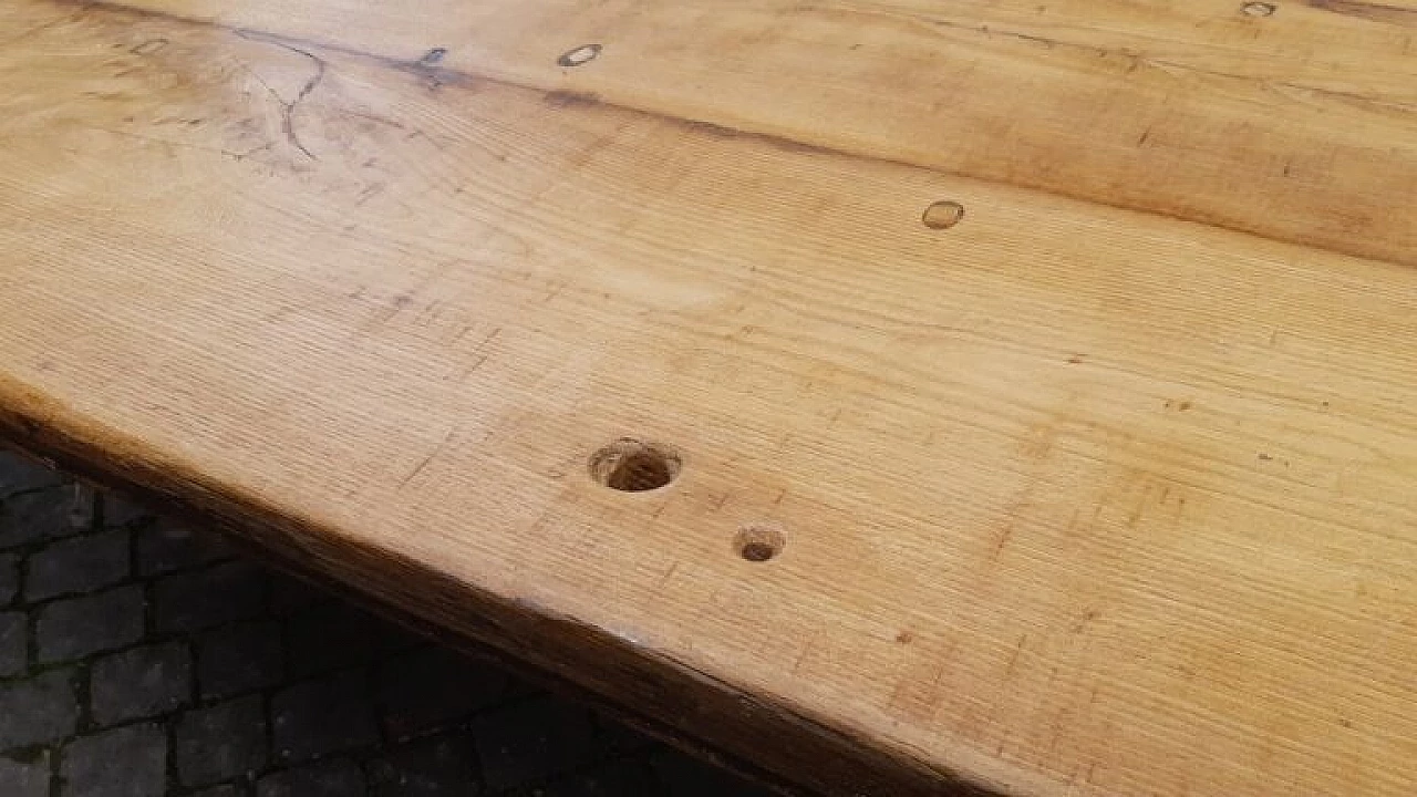 Rustic Tuscan oak and cedar table, early 20th century 5