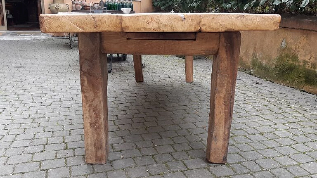 Rustic Tuscan oak and cedar table, early 20th century 8