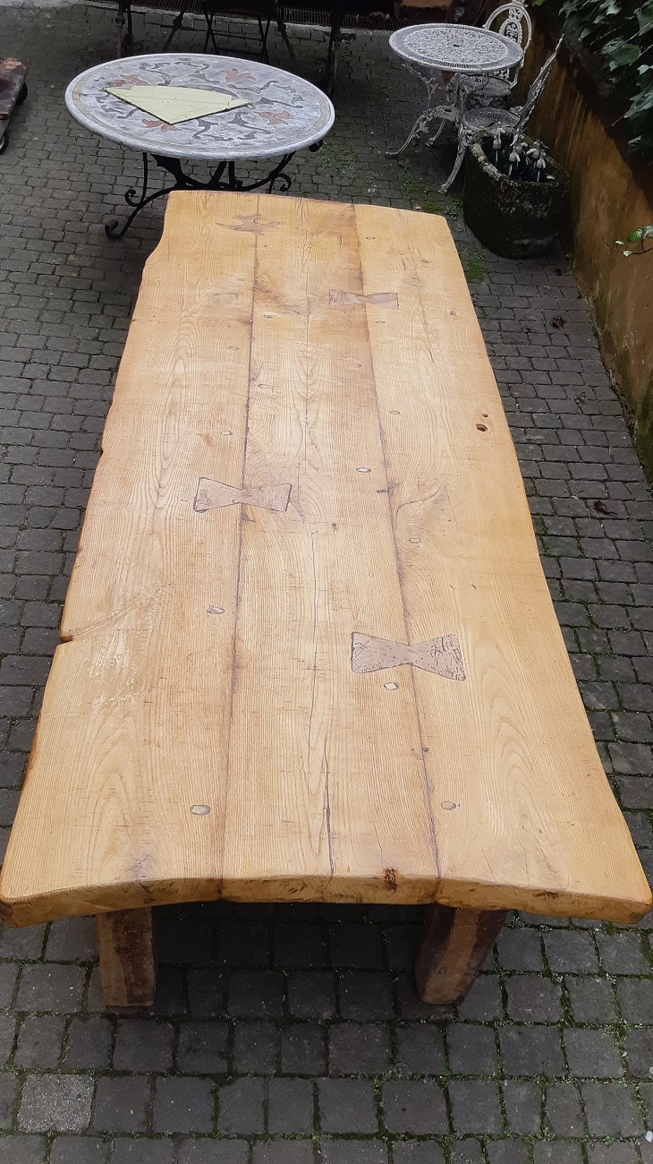 Rustic Tuscan oak and cedar table, early 20th century 10