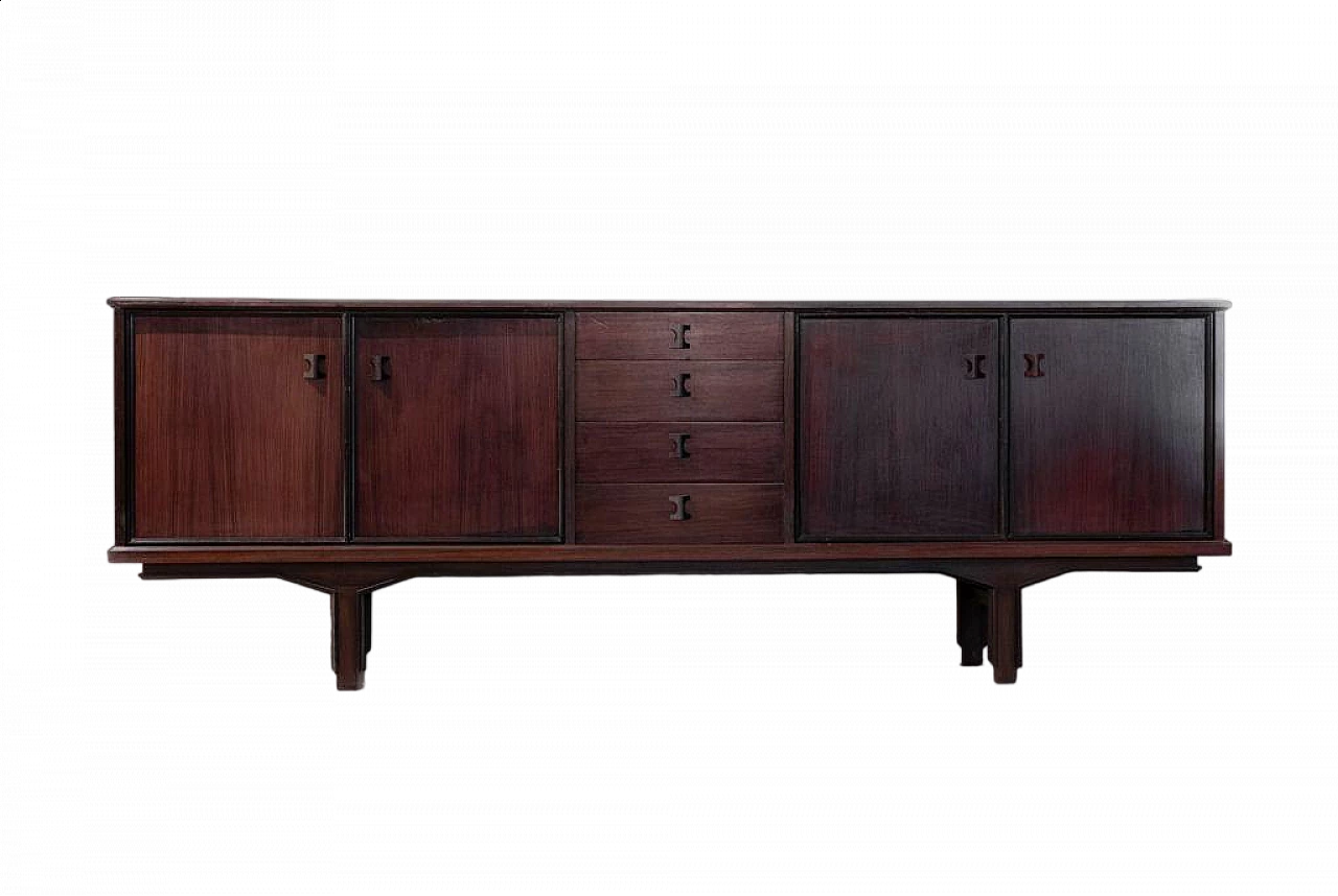 Scandinavian rosewood sideboard, 1960s 5