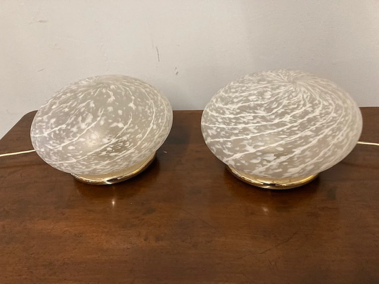 Pair of Murano glass table lamps, 1970s 4