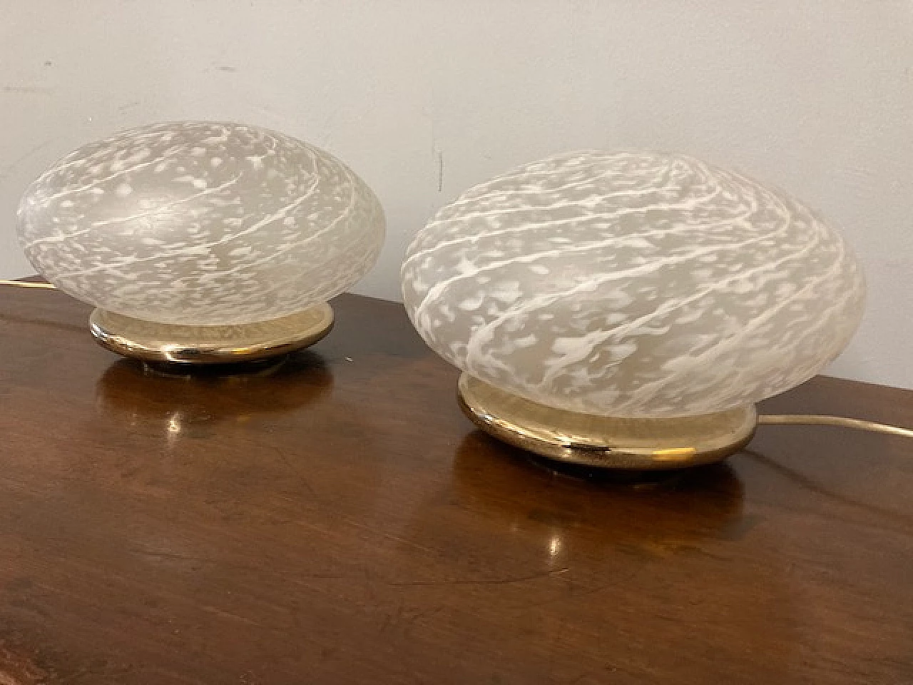 Pair of Murano glass table lamps, 1970s 5