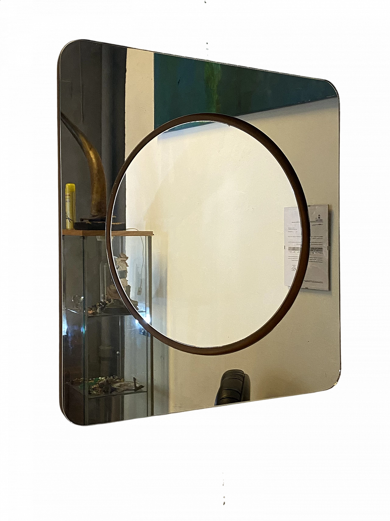 Square mirror by Rimadesio, 1960s 4