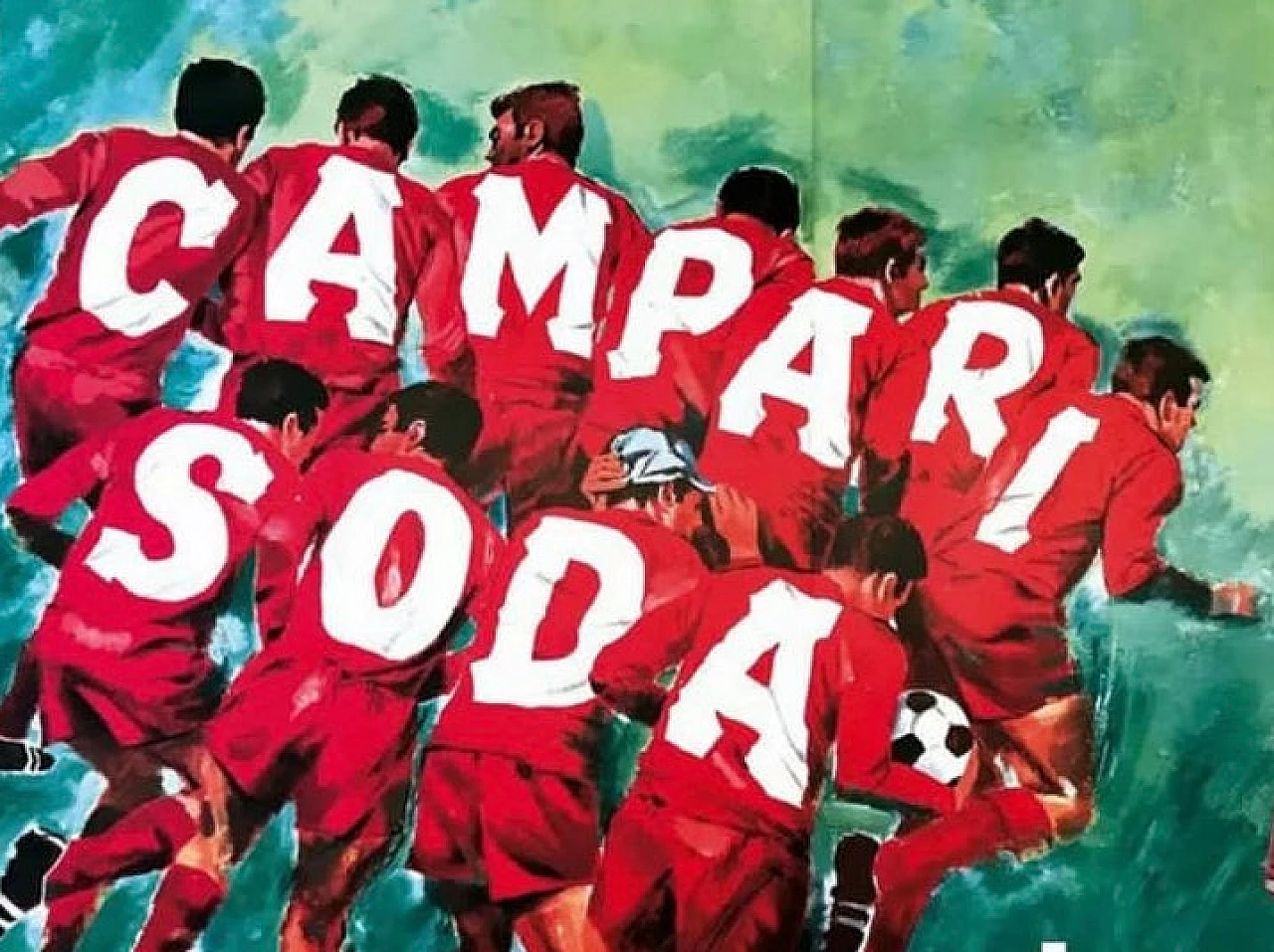 Manifesto pubblicitario Campari Vince la Sete di Pijoan, 1973 1