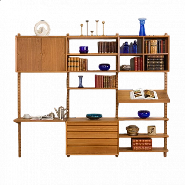 Oak storage wall by Poul Cadovius Royal for Cado, 1960s