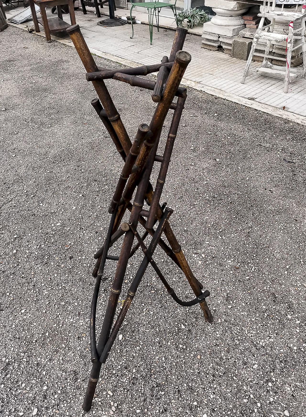 Bamboo pot holder column, 1940s 8