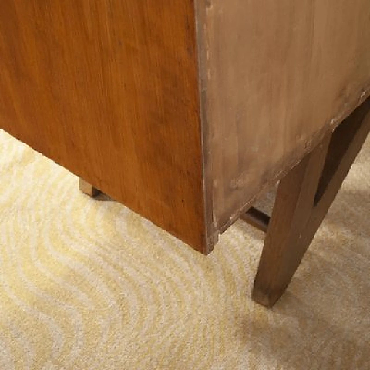 Light oak sideboard with two side doors in the style of Carlo Mollino, 1950s 14