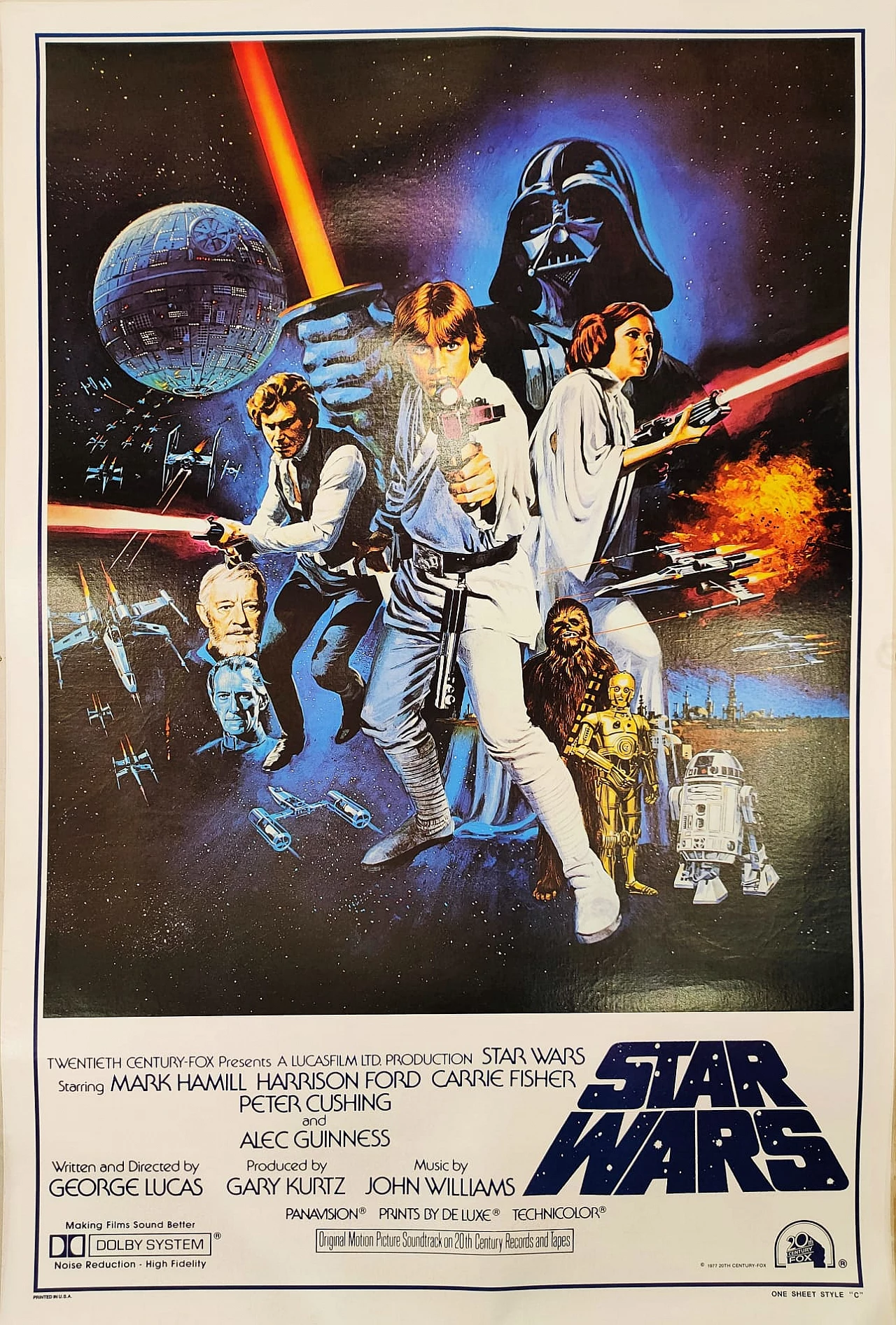 Film poster for Star Wars, 1977 1