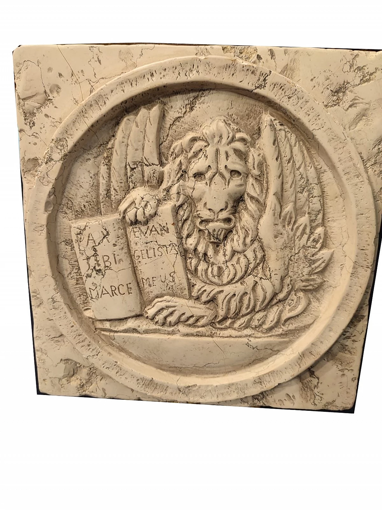 Istrian marble tile with Lion of Saint Mark, early 19th century 4