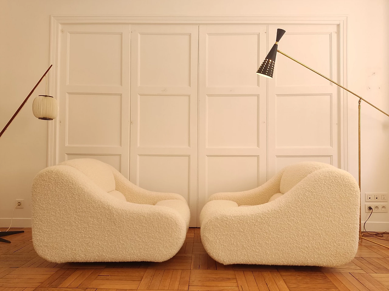 Pair of lounge chairs attributed to Emilio Guarnacci for Designers Guild, 1970s 10