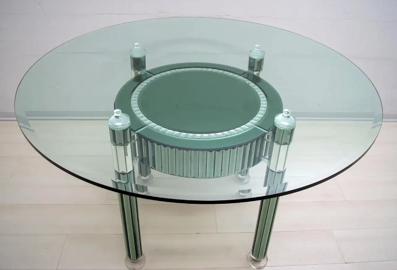 Round dining table by Zelino Poccioni for Mp2, 1980s 3