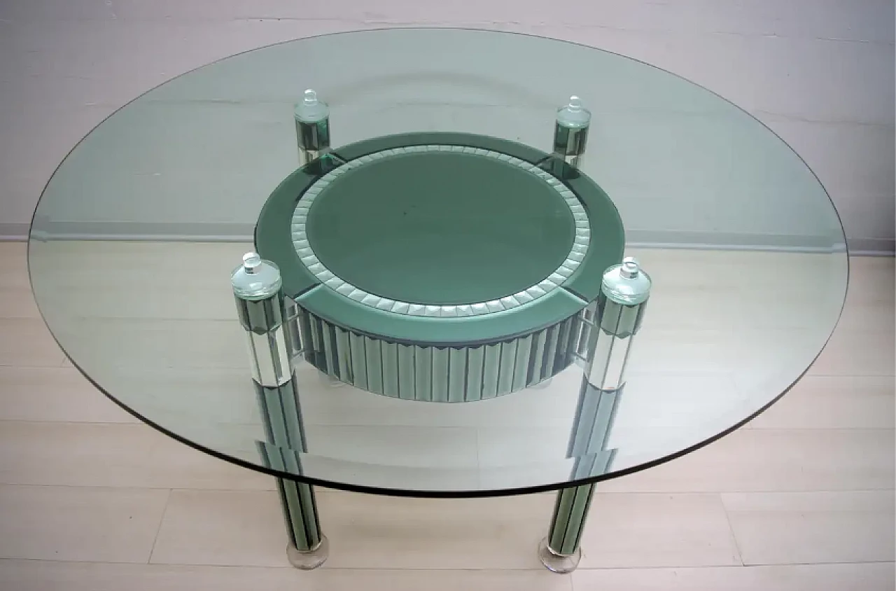 Round dining table by Zelino Poccioni for Mp2, 1980s 4