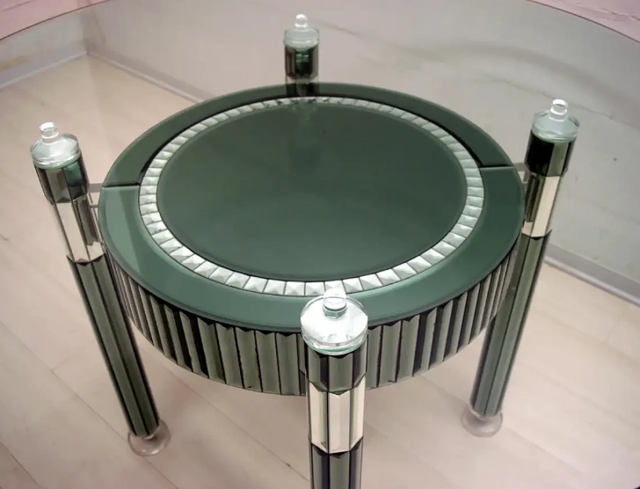 Round dining table by Zelino Poccioni for Mp2, 1980s 5