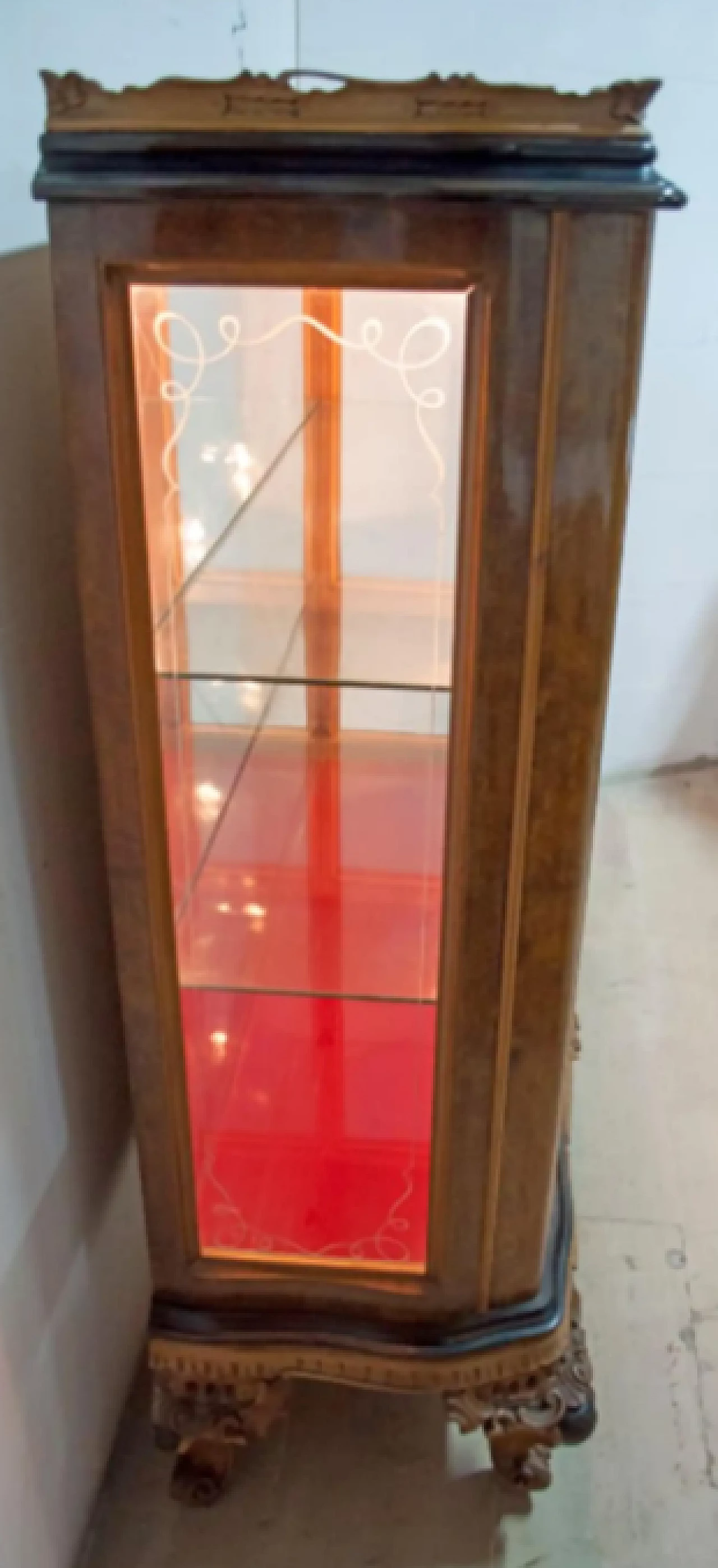 Walnut bar cabinet, 1940s 3