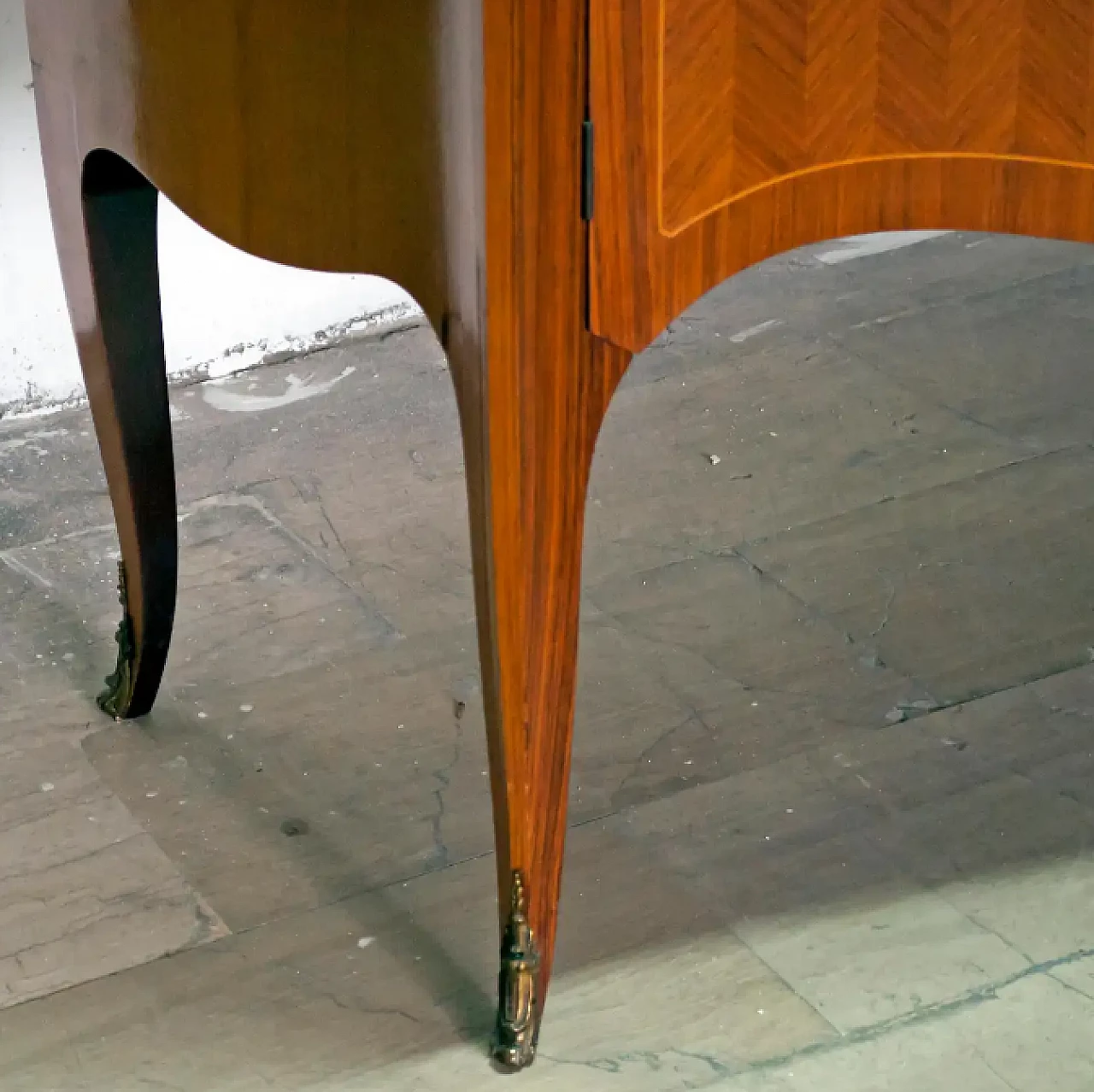 Walnut bar cabinet by Leopoldo Malberti, 1950s 3