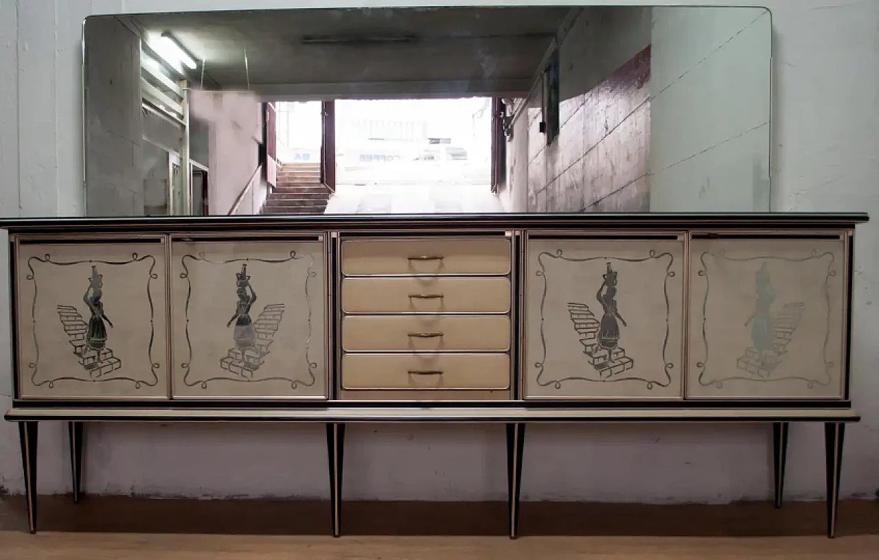 Credenza bar di Umberto Mascagni per Harrods, anni '50 2