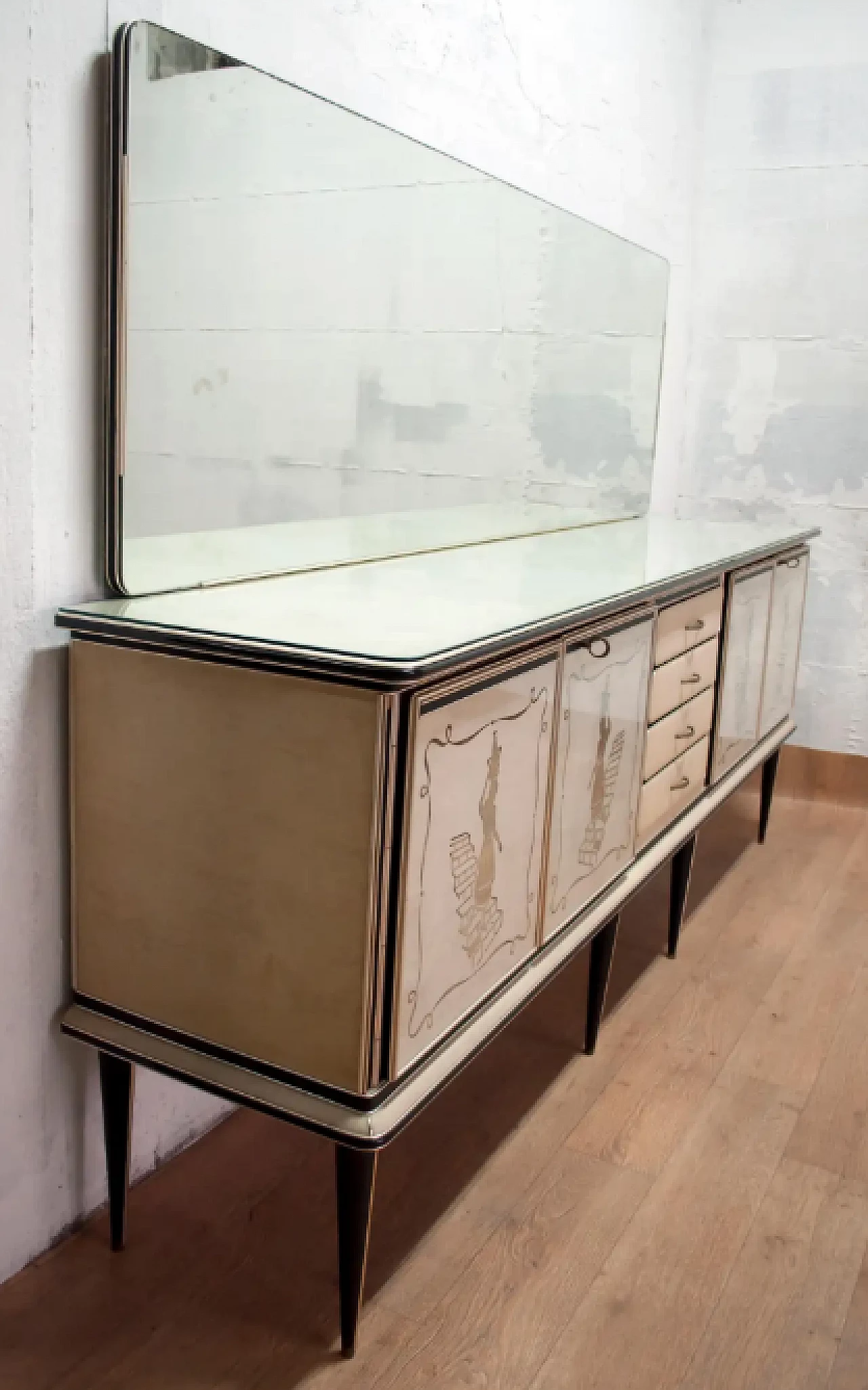 Credenza bar di Umberto Mascagni per Harrods, anni '50 11