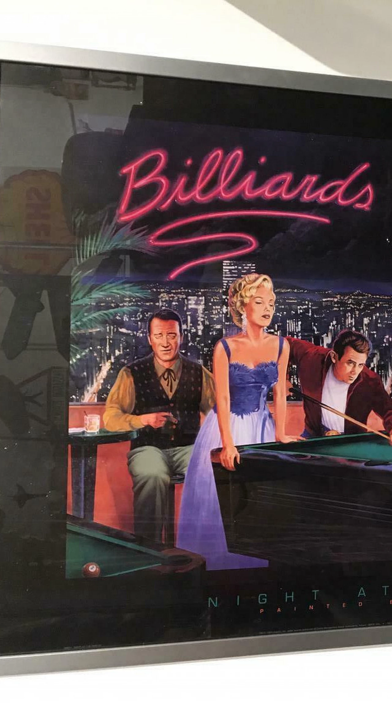 Poster Billiards con cornice, 1993 1