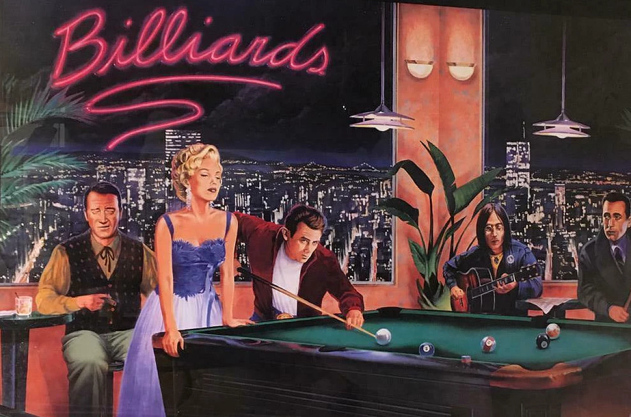 Poster Billiards con cornice, 1993 2