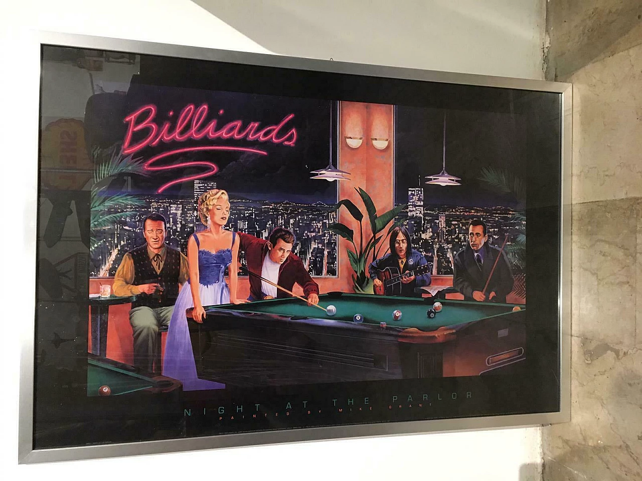 Poster Billiards con cornice, 1993 3