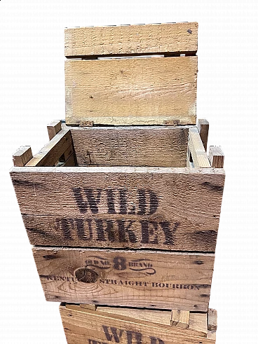 Cassetta in legno per bottiglie di whisky