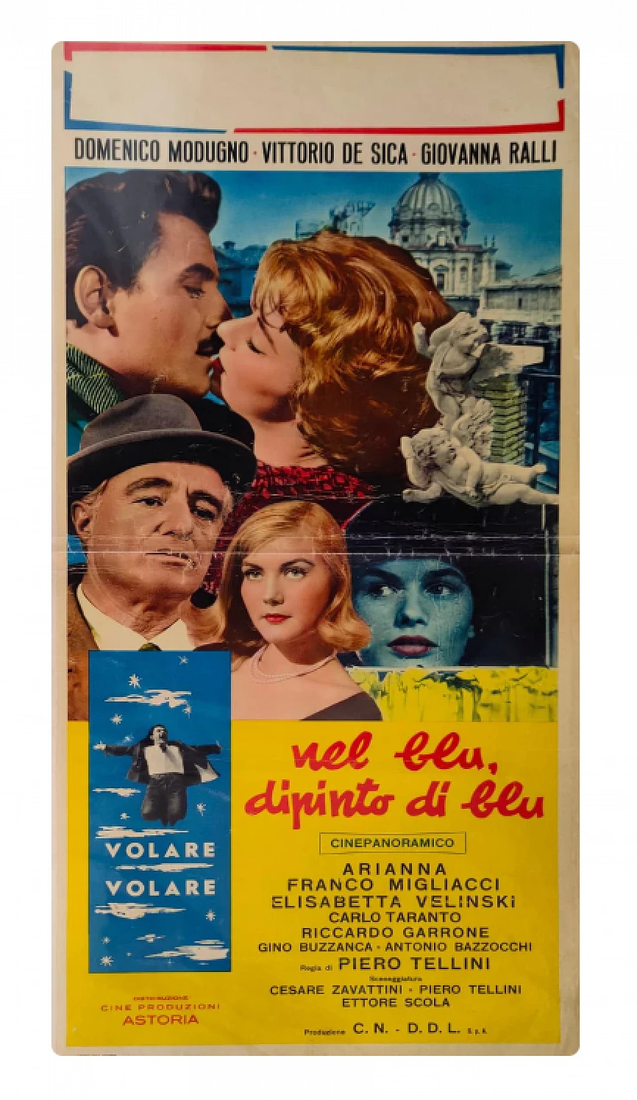 Nel blu dipinto di blu, locandina originale di cinema, anni '50 1