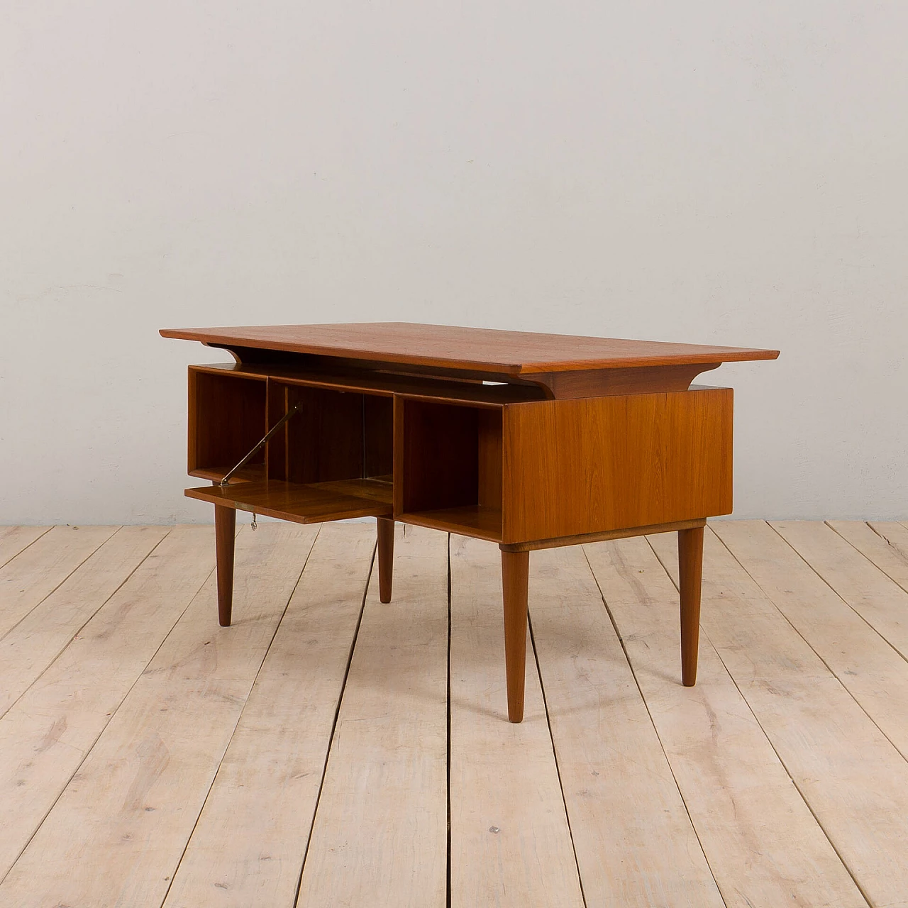 Teak desk in the style of Kai Kristiansen, 1960s 10