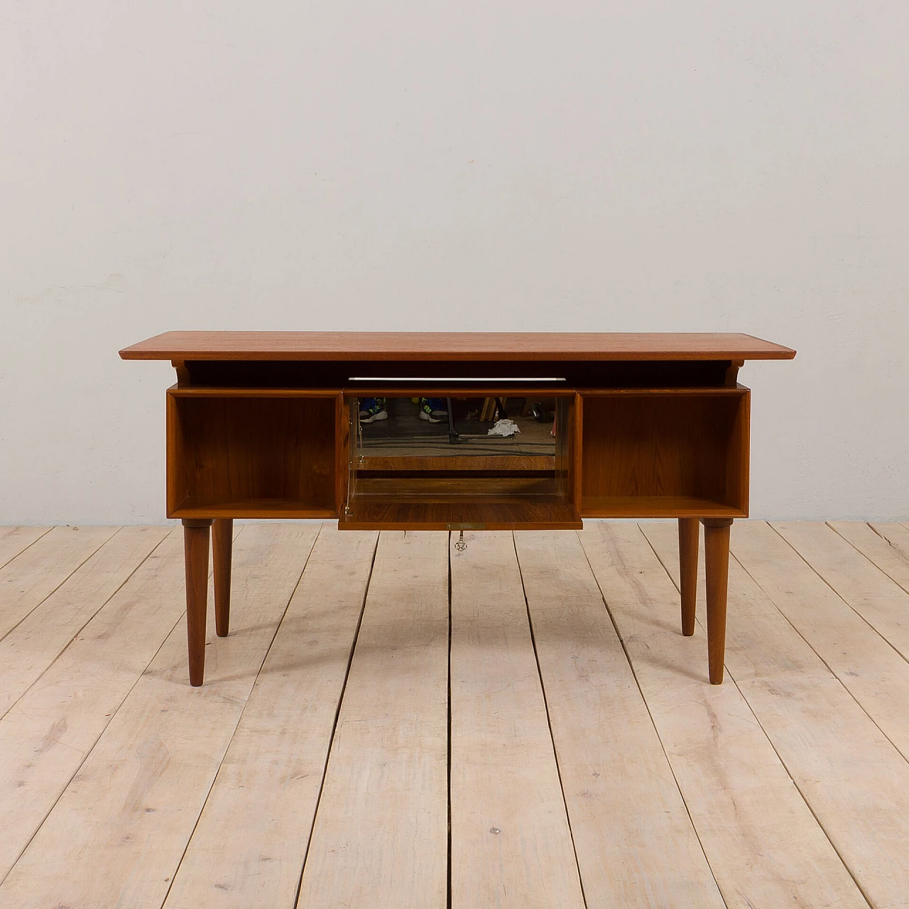 Teak desk in the style of Kai Kristiansen, 1960s 11