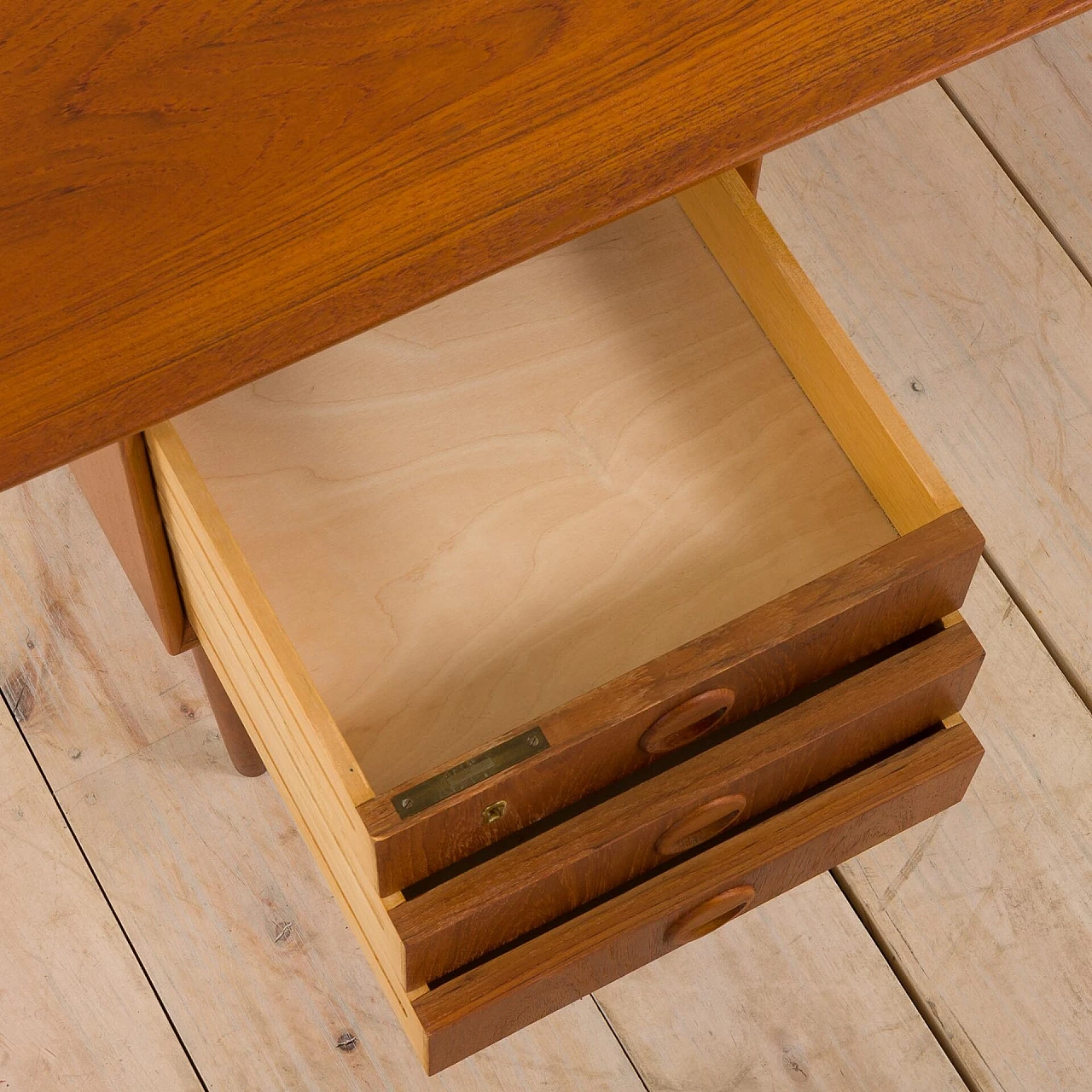 Teak desk in the style of Kai Kristiansen, 1960s 18