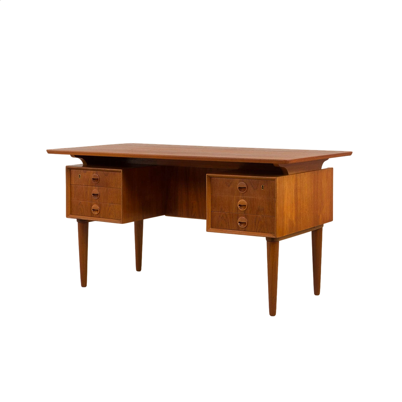 Teak desk in the style of Kai Kristiansen, 1960s 27