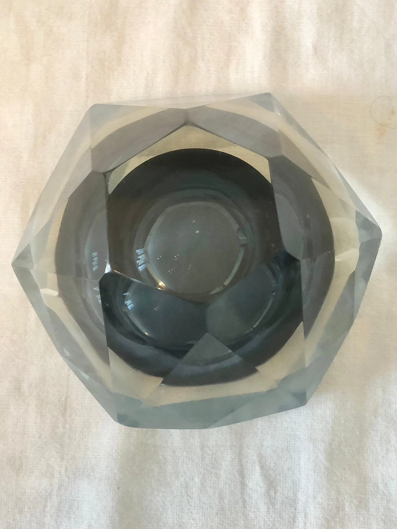 Glass ashtray in the style of Alessandro Mandruzzato, 1970s 4