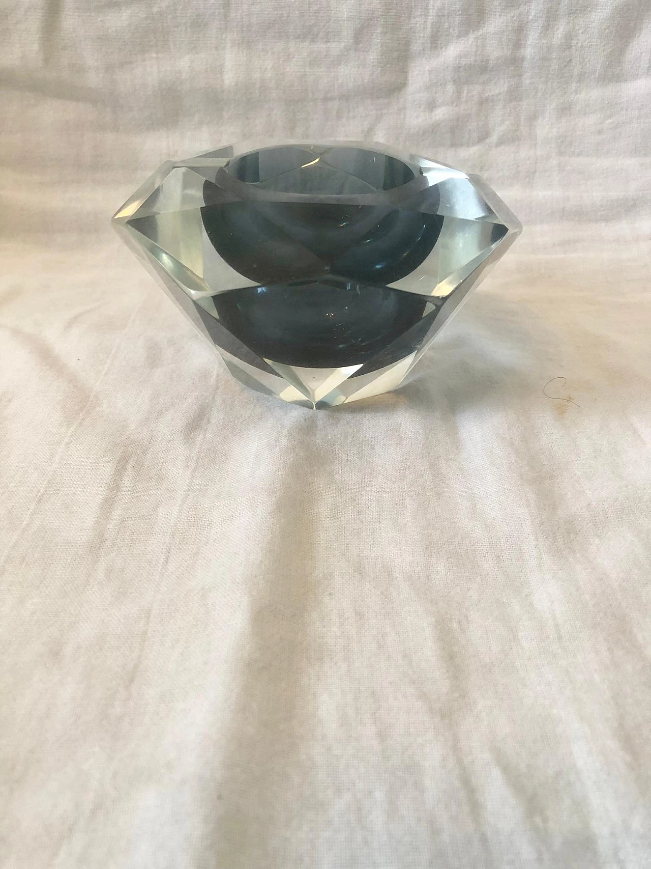 Glass ashtray in the style of Alessandro Mandruzzato, 1970s 5