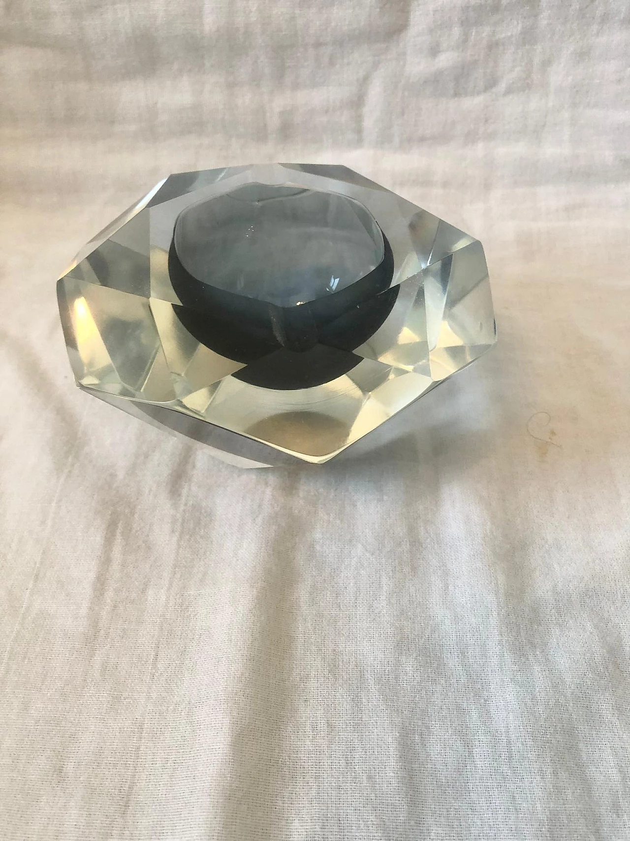 Glass ashtray in the style of Alessandro Mandruzzato, 1970s 9