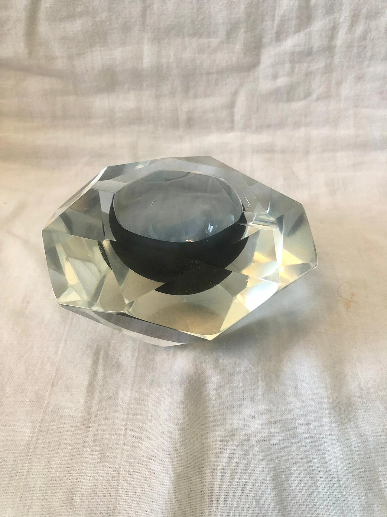 Glass ashtray in the style of Alessandro Mandruzzato, 1970s 10