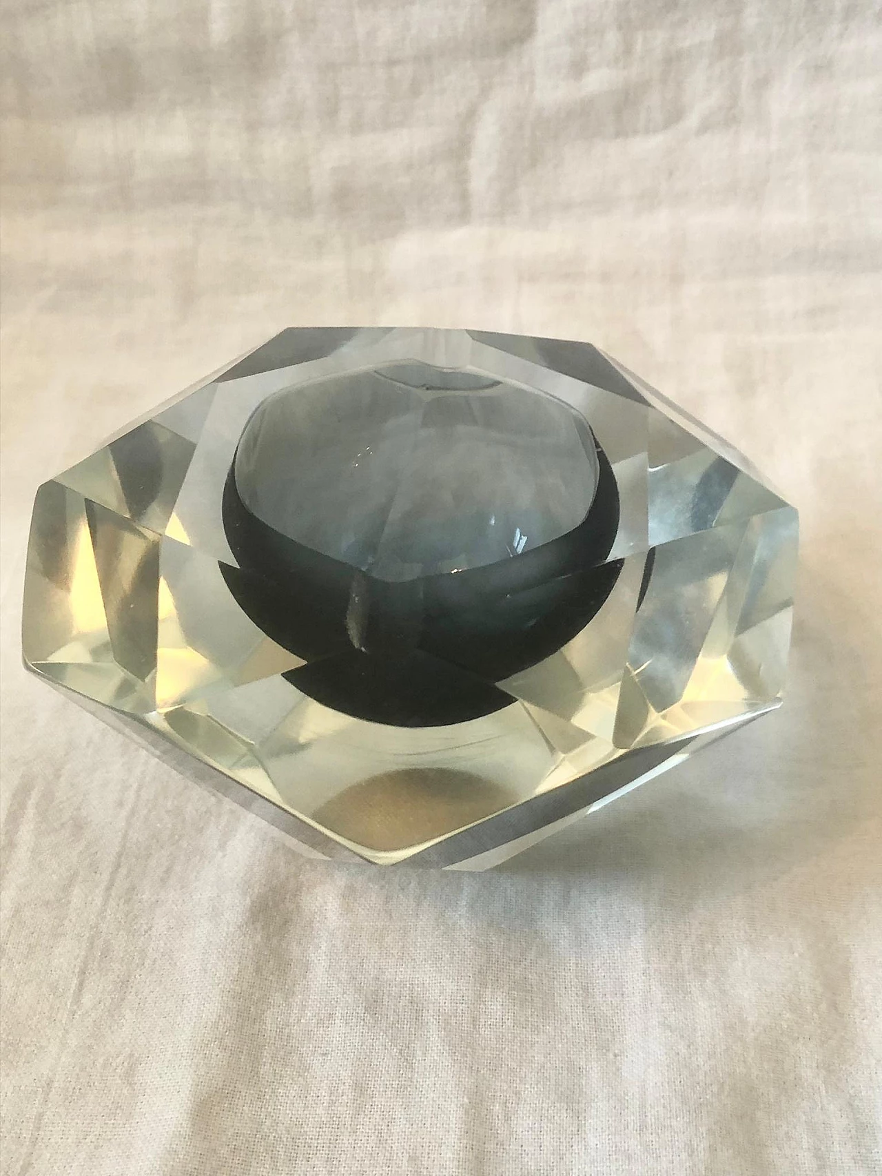 Glass ashtray in the style of Alessandro Mandruzzato, 1970s 12