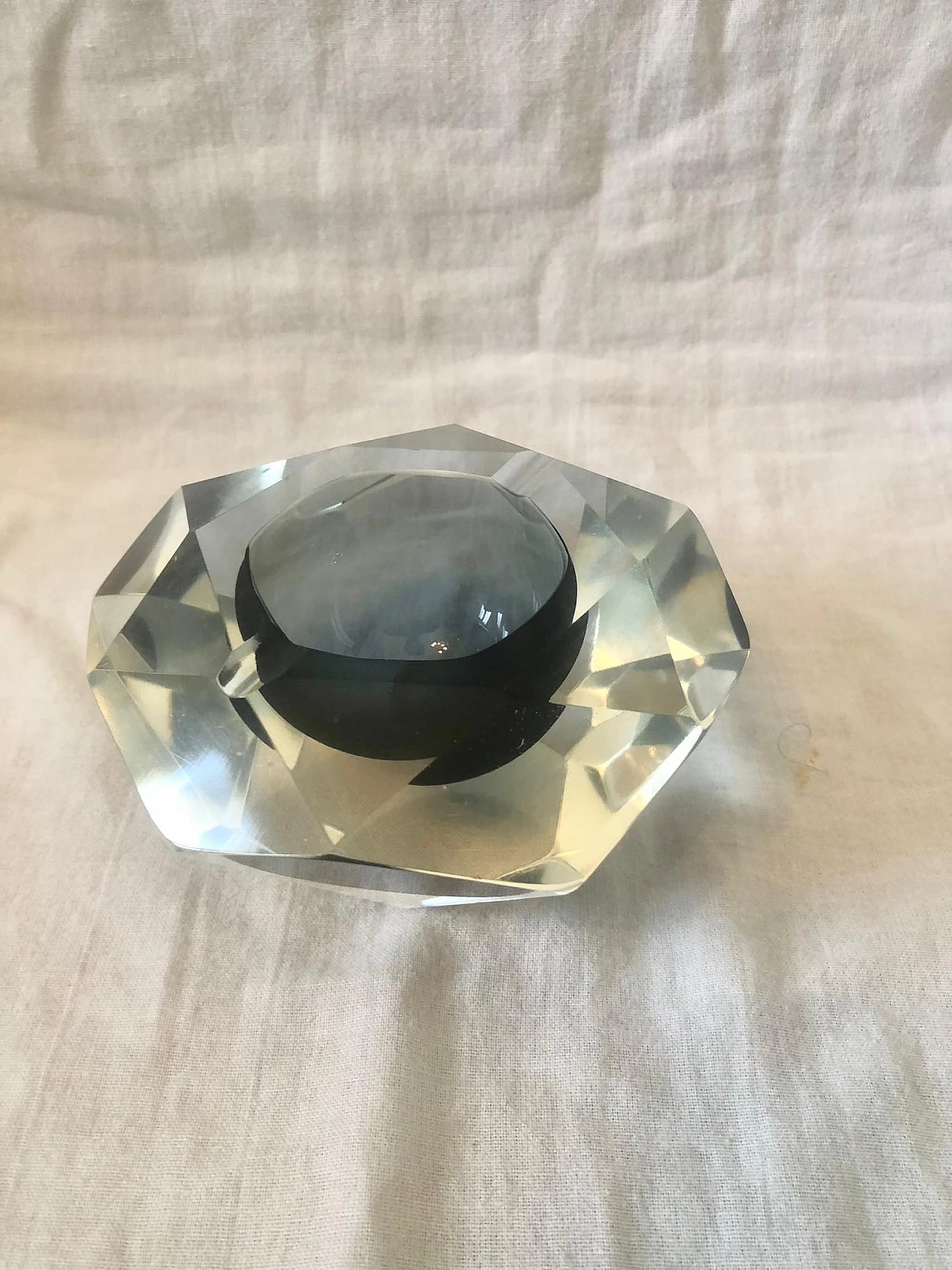 Glass ashtray in the style of Alessandro Mandruzzato, 1970s 13