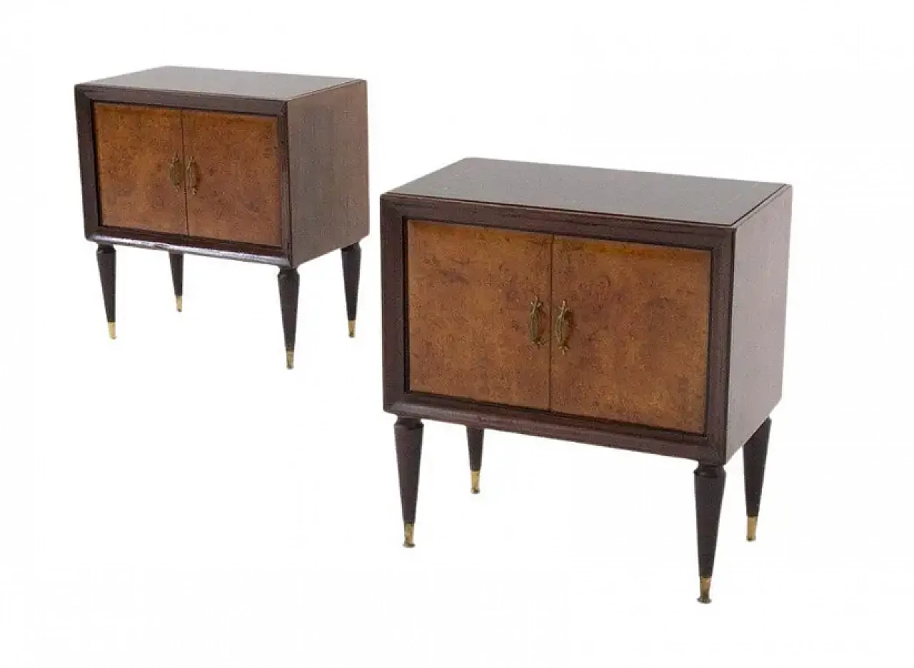 Pair of bedside tables attributed to Paolo Buffa, 1950s 1