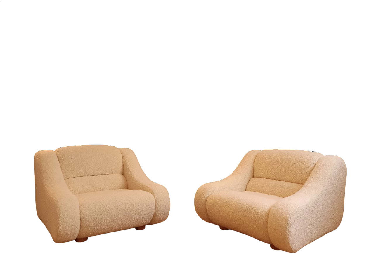 Pair of lounge chairs attributed to Emilio Guarnacci for Designers Guild, 1970s 13